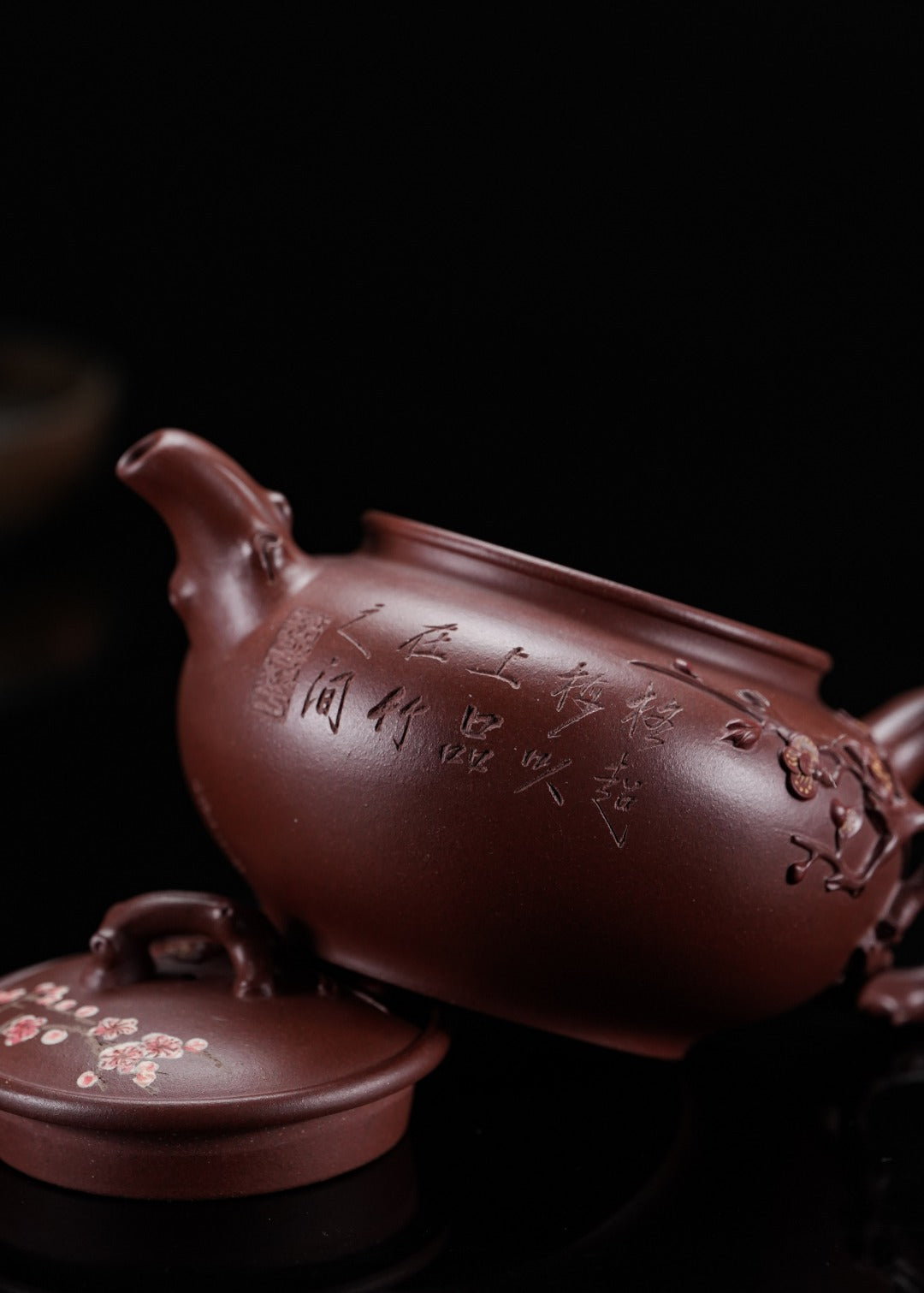 蒋蓉之女 传世花器｜蒋艺华·非遗紫砂巅峰重器《疏影壶》收藏传世·高端礼赠艺术珍品！  ——原矿优质底槽清·360cc ——中国传统陶瓷艺术大师·蒋艺华 制