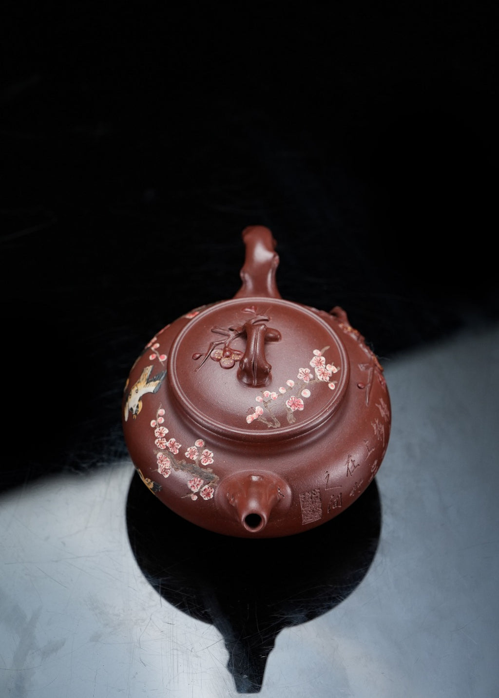 蒋蓉之女 传世花器｜蒋艺华·非遗紫砂巅峰重器《疏影壶》收藏传世·高端礼赠艺术珍品！  ——原矿优质底槽清·360cc ——中国传统陶瓷艺术大师·蒋艺华 制