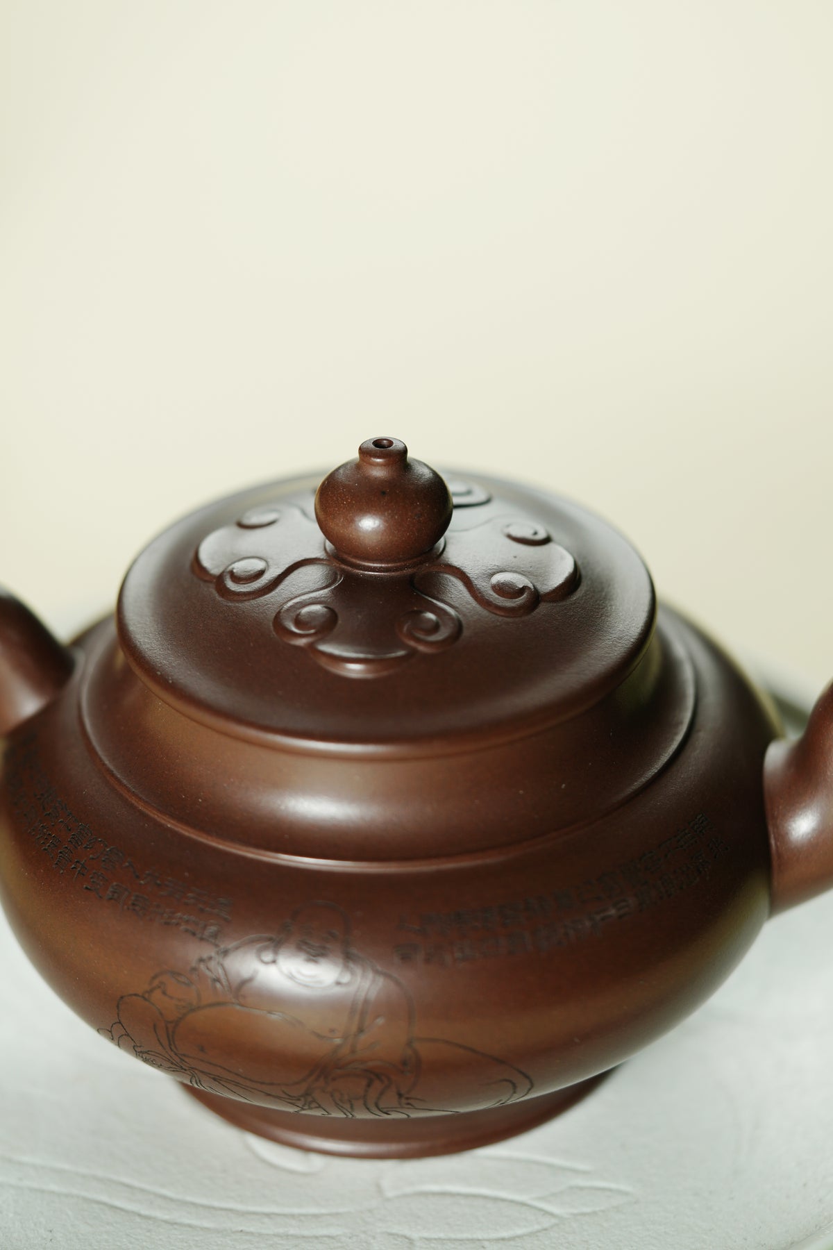 范大生嫡脉｜范秀芳制 范伟群装饰｜双省大师联诀紫砂臻品《喜乐多福壶》传世收藏·礼赠双绝重器！  ——原矿优质紫泥·400cc