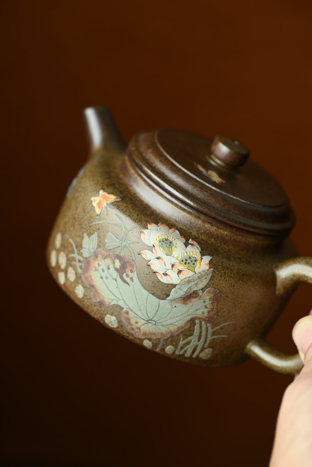 德钟·全手工 /省大师陈富强高徒徐秋璐作品/容量200cc/榴皮青段