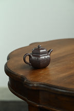 六方莲子·全手工 /景舟杯金奖省名人研高何叶作品 /容量150cc/原矿紫茄泥