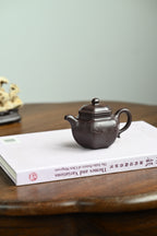 六方莲子·全手工 /景舟杯金奖省名人研高何叶作品 /容量150cc/原矿紫茄泥