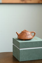 子冶石瓢·全手工 /全手工大赛一等奖，招商杯金奖祁令军作品 /容量180cc/粗砂冷黄金段