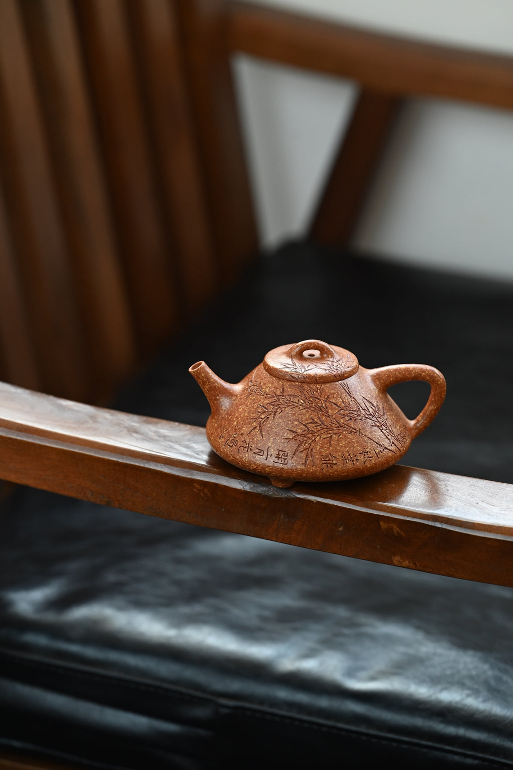 子冶石瓢·全手工 /全手工大赛一等奖，招商杯金奖祁令军作品 /容量180cc/粗砂冷黄金段