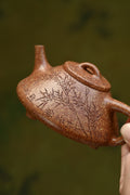 子冶石瓢·全手工 /全手工大赛一等奖，招商杯金奖祁令军作品 /容量180cc/粗砂冷黄金段