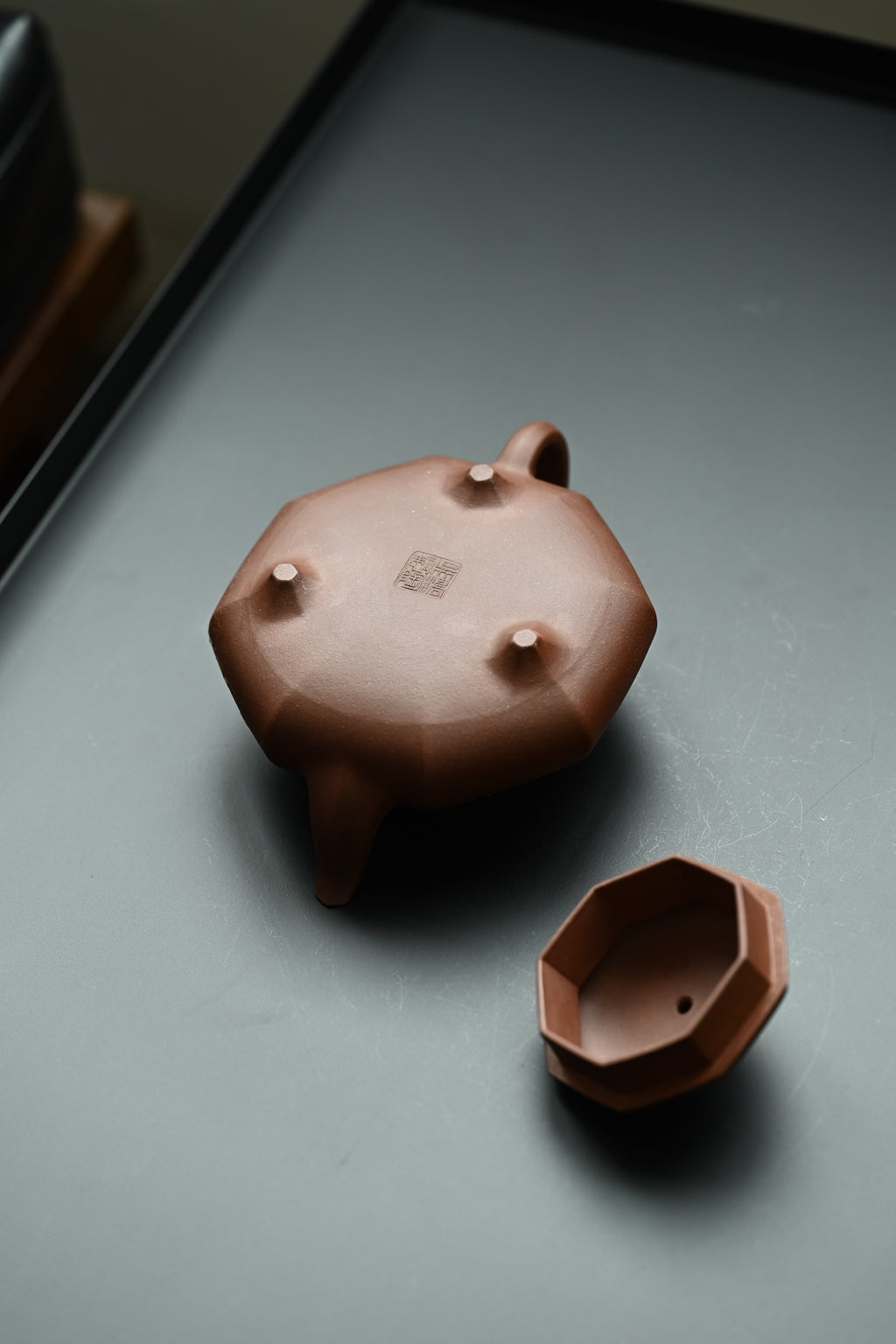 汉棠石瓢·全手工 /多届全手工大赛二等奖大拍陶手吴涛作品 /全手工大赛一等奖茗薇泥绘 /容量360cc/原矿底槽清