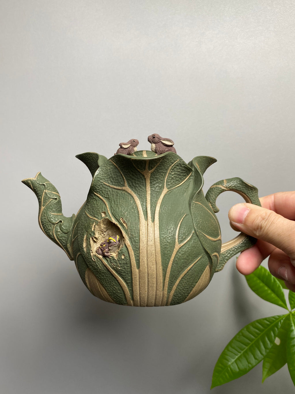 新品❤️中国紫砂十二精英·双省大师高建芳佳作《招财进宝套组》｜传世礼藏重器！ 原矿优质段泥粉浆·550cc