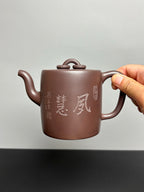 新品❤️中国紫砂十二精英·双省大师高建芳佳作《 景舟双圈壶》｜传世礼藏重器！原矿优质老紫泥·500cc