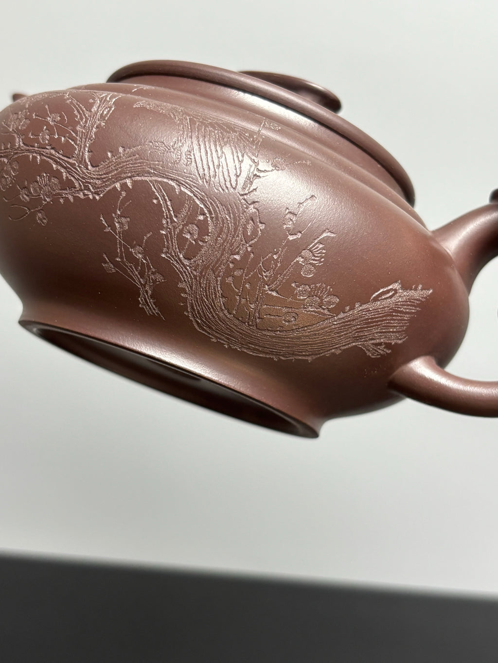 新品❤️中国紫砂十二精英・両省（江蘇省・浙江省）認定マスター・高建芳の傑作《上新橋壺》｜家宝級の逸品！原鉱特級老紫泥・420cc