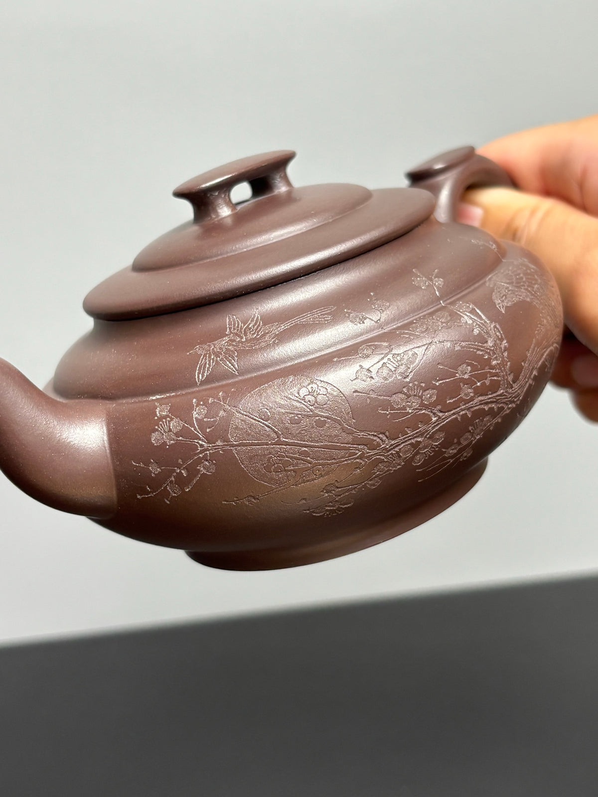 新品❤️中国紫砂十二精英・両省（江蘇省・浙江省）認定マスター・高建芳の傑作《上新橋壺》｜家宝級の逸品！原鉱特級老紫泥・420cc