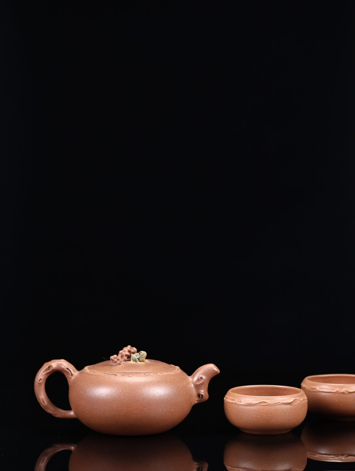 蒋蓉之女 传世花器｜蒋艺华·非遗紫砂巅峰重器《禅石套组》收藏传世·高端礼赠艺术珍品！  ——原矿优质降坡泥·330cc