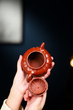 何道洪高徒 研高省名人赵明敏-收藏级重器 作品名称——【古香】 作者——赵明敏（江苏省名人、研究员级高级工艺美术师），师从大师蒋彦、大师何道洪 泥料——家藏红金砂 容量——210cc