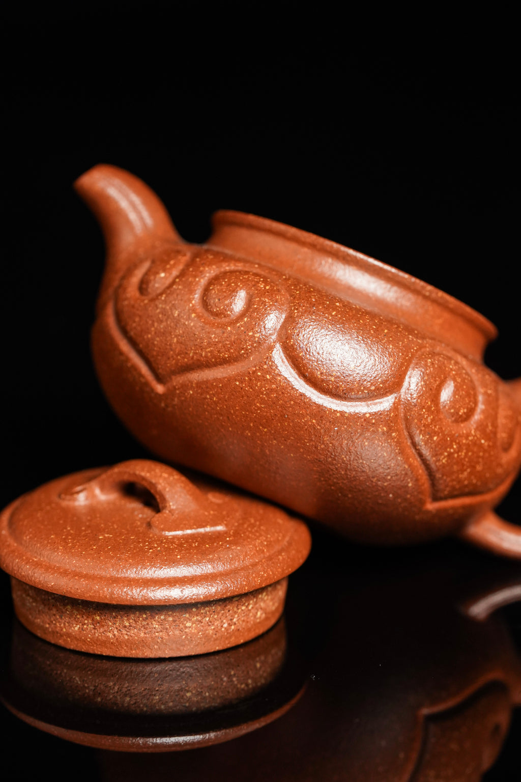 仿古如意壶｜实用小品茶器  ——原矿优质降坡泥·120cc ——著名紫砂艺人 路遥 精制