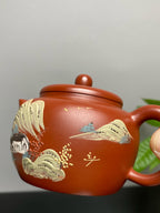 新品❤️原矿紫砂好料好工《珠润山居壶》实用精品！  ——原矿优质朱泥·190cc ——紫砂陶艺家·相新寅