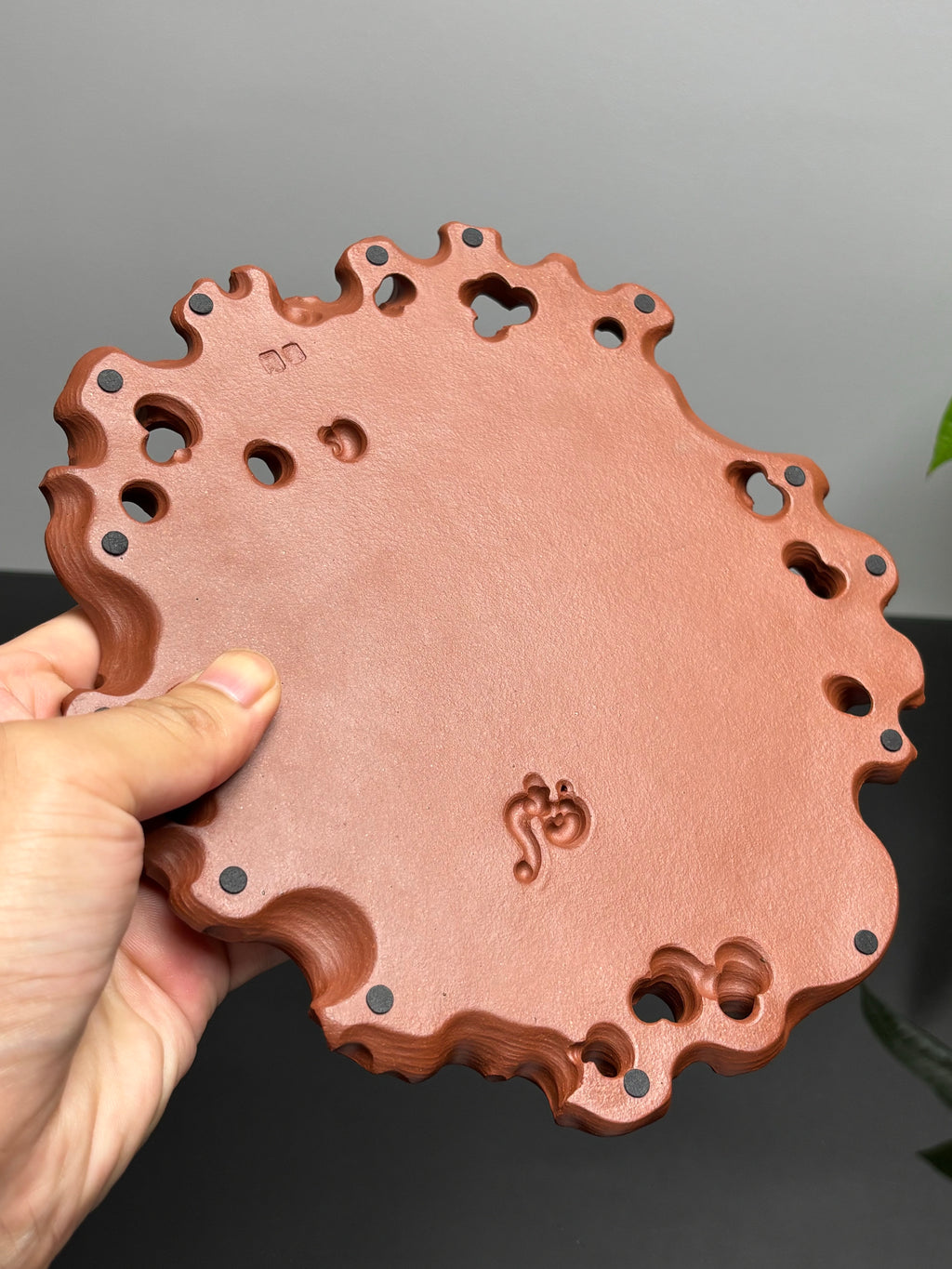 薛宗鹏全手工孤品｜中青年实力派紫砂塑器【太湖石，壶承，干泡盘】
