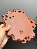 薛宗鹏全手工孤品｜中青年实力派紫砂塑器【太湖石，壶承，干泡盘】