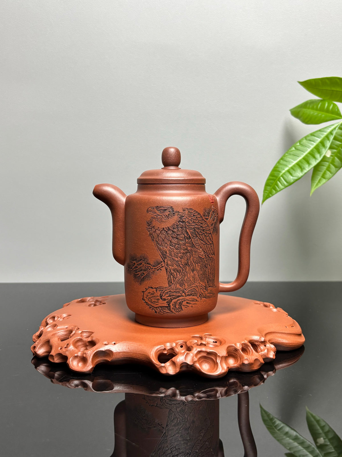 薛宗鹏全手工孤品｜中青年实力派紫砂塑器【太湖石，壶承，干泡盘】