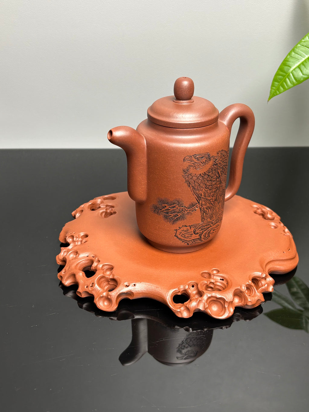 薛宗鹏全手工孤品｜中青年实力派紫砂塑器【太湖石，壶承，干泡盘】