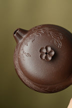 海棠套组·全手工 /省大师陈富强高徒徐秋璐作品  /容量150cc/原矿紫泥