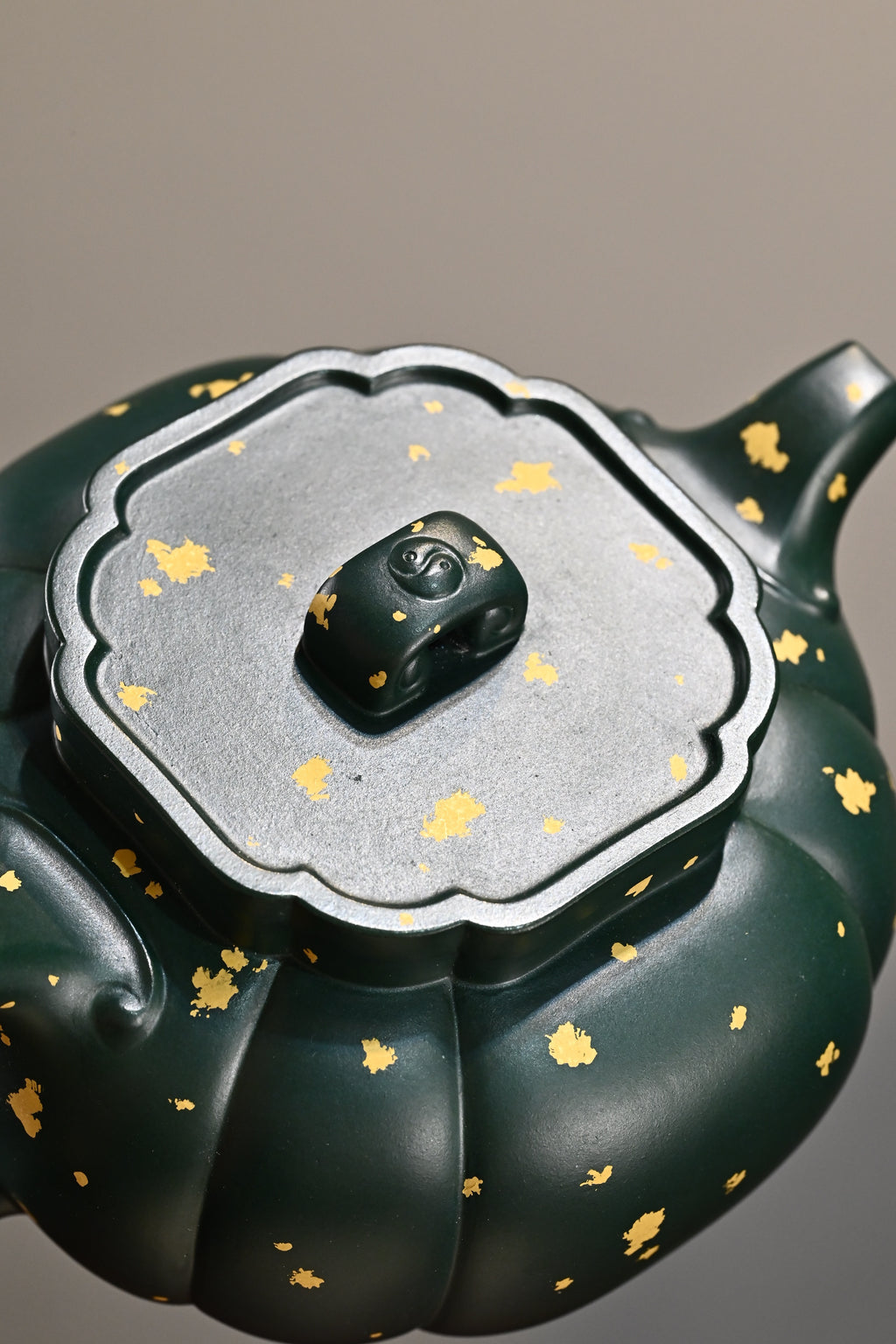 太极如意·全手工 多届全手工大赛二等奖大拍陶手吴涛作品容量300cc/苏门答腊青洒金