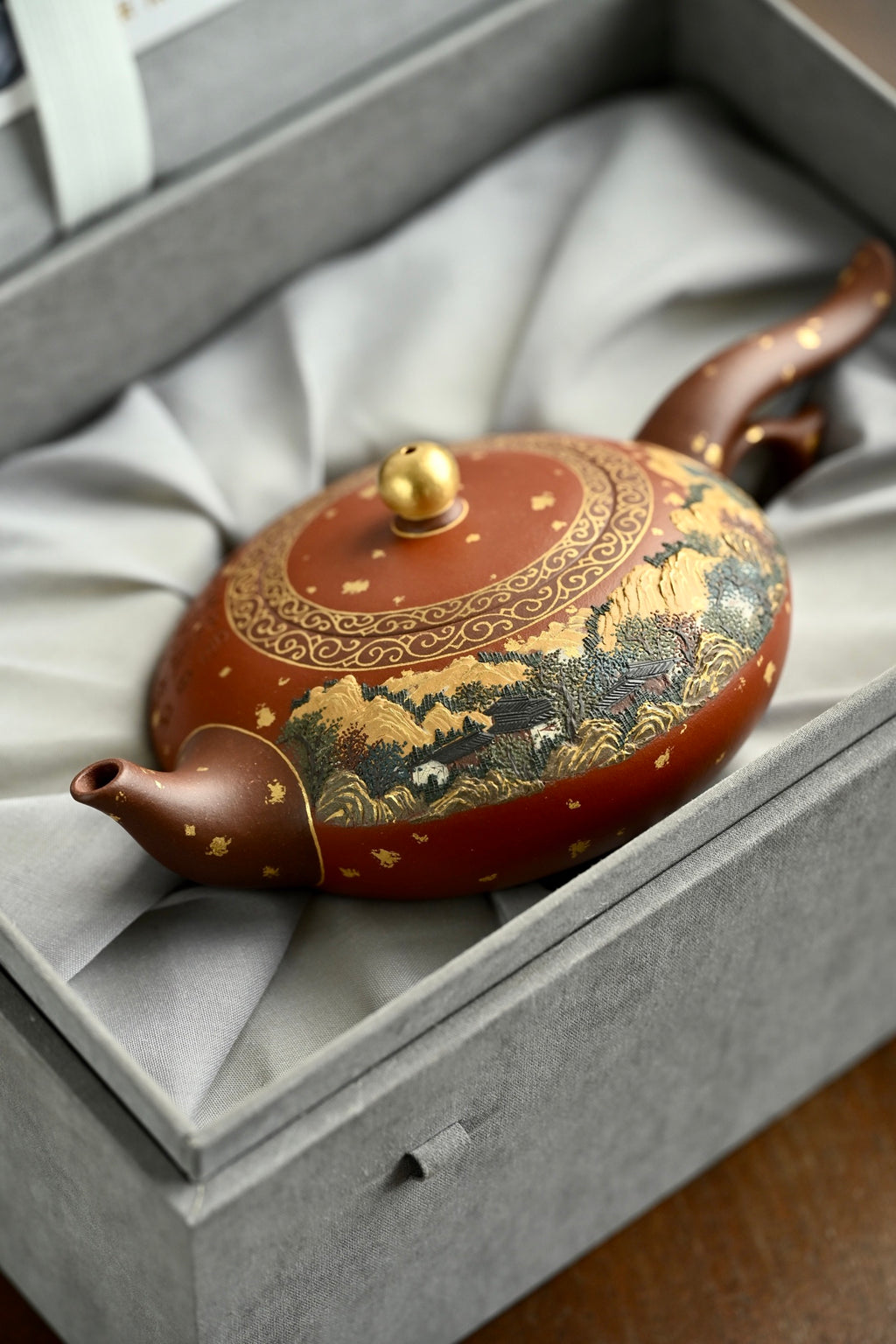 飞鸿·日照金山·全手工 六届全手工大赛一等奖高工施昌作品 /容量360cc/原矿底槽清
