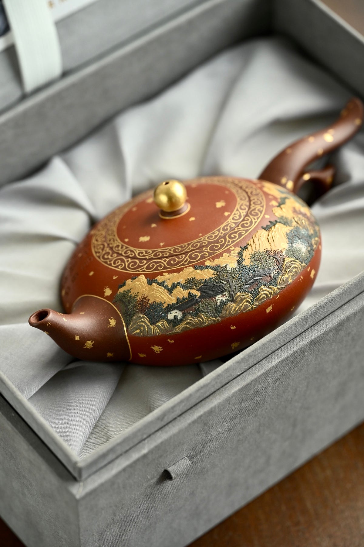 飞鸿·日照金山·全手工 六届全手工大赛一等奖高工施昌作品 /容量360cc/原矿底槽清