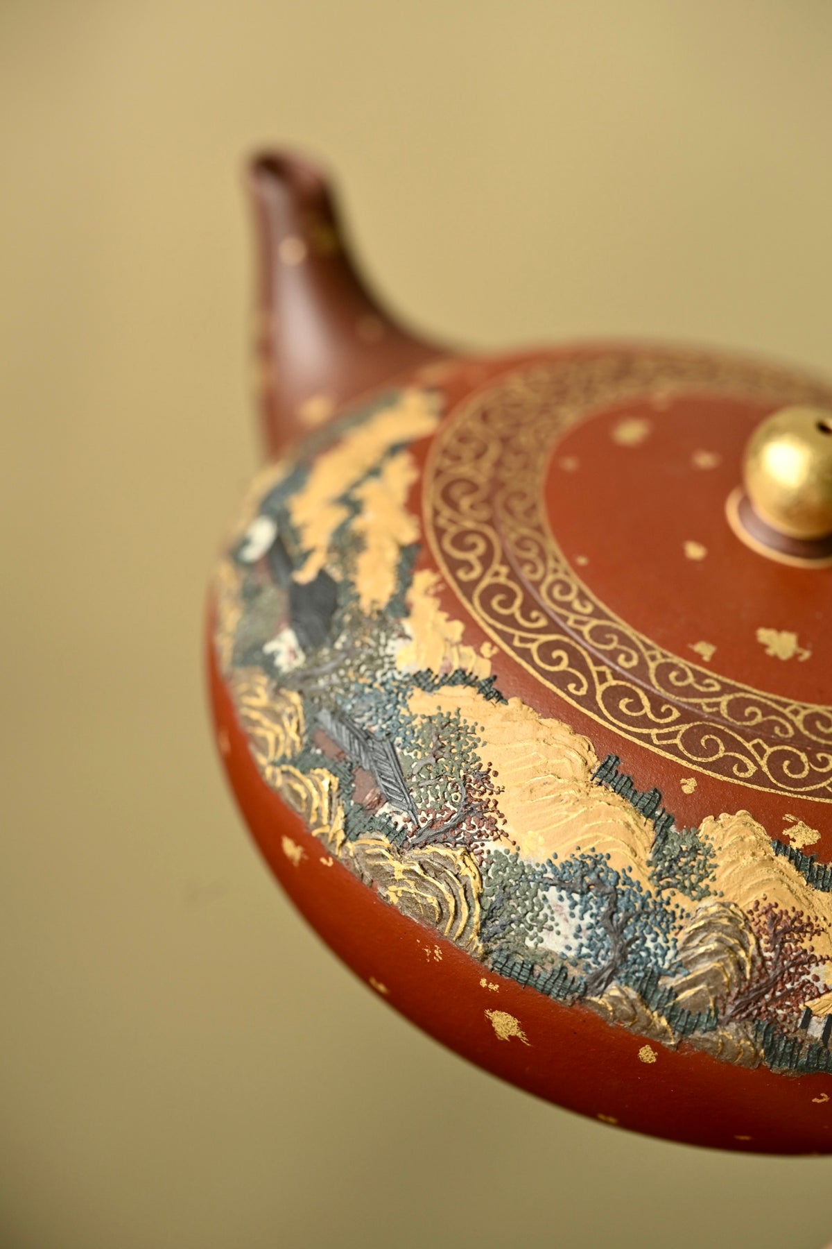 飞鸿·日照金山·全手工 六届全手工大赛一等奖高工施昌作品 /容量360cc/原矿底槽清
