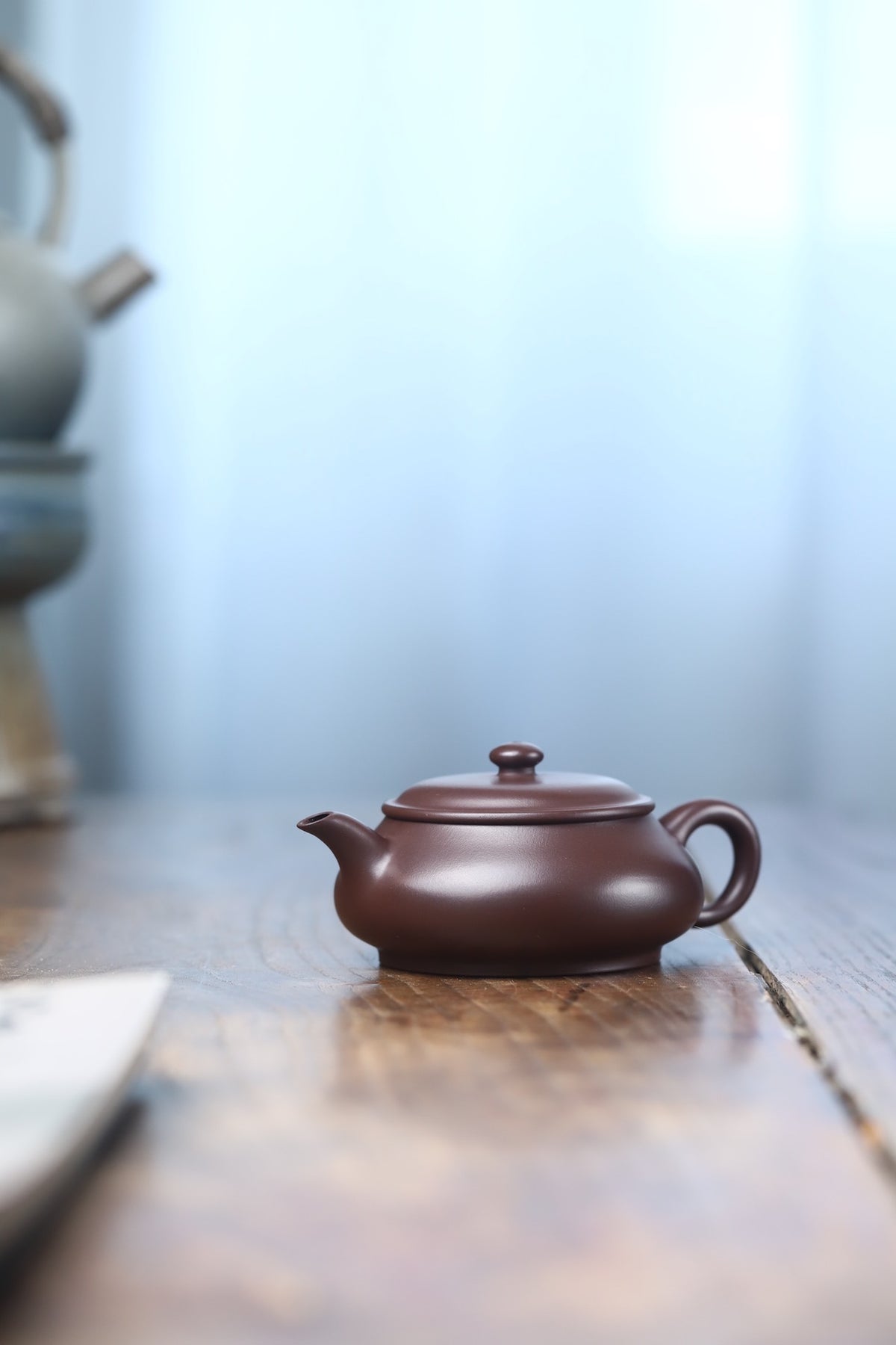 【明炉】（原矿文革老紫泥，180毫升，刘建明老师作品）