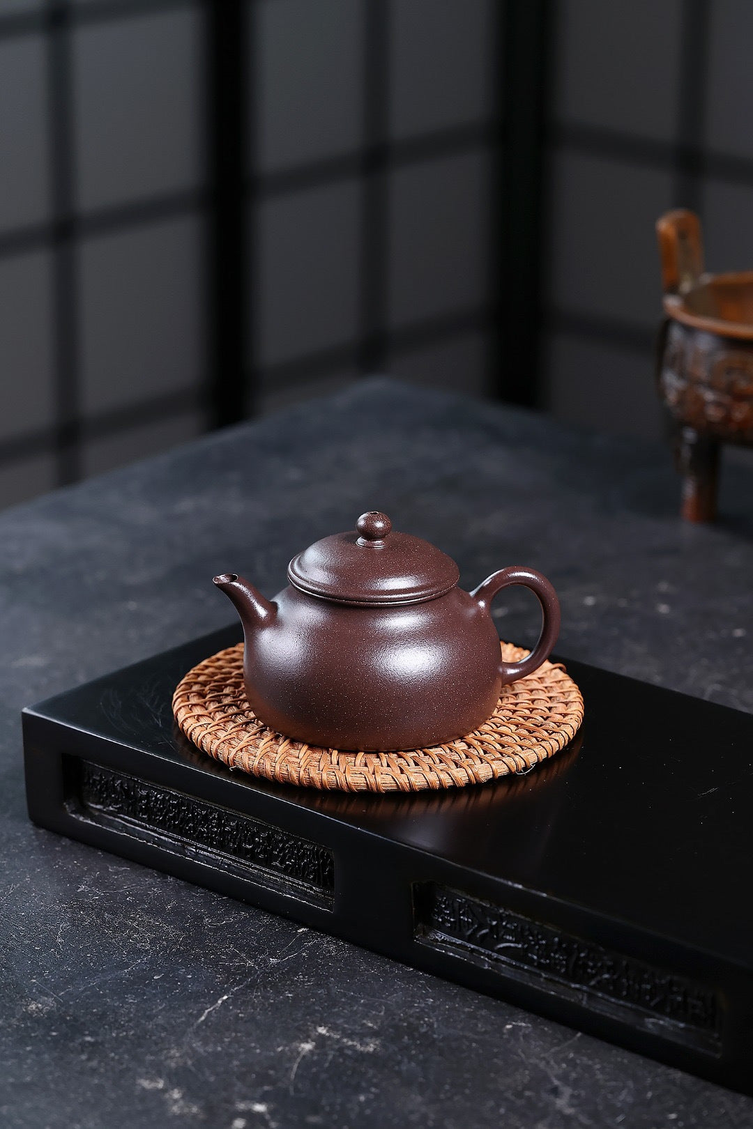 小品丨传统款｜光素｜怀隐 文革紫泥，130cc，内推孔，孟倩
