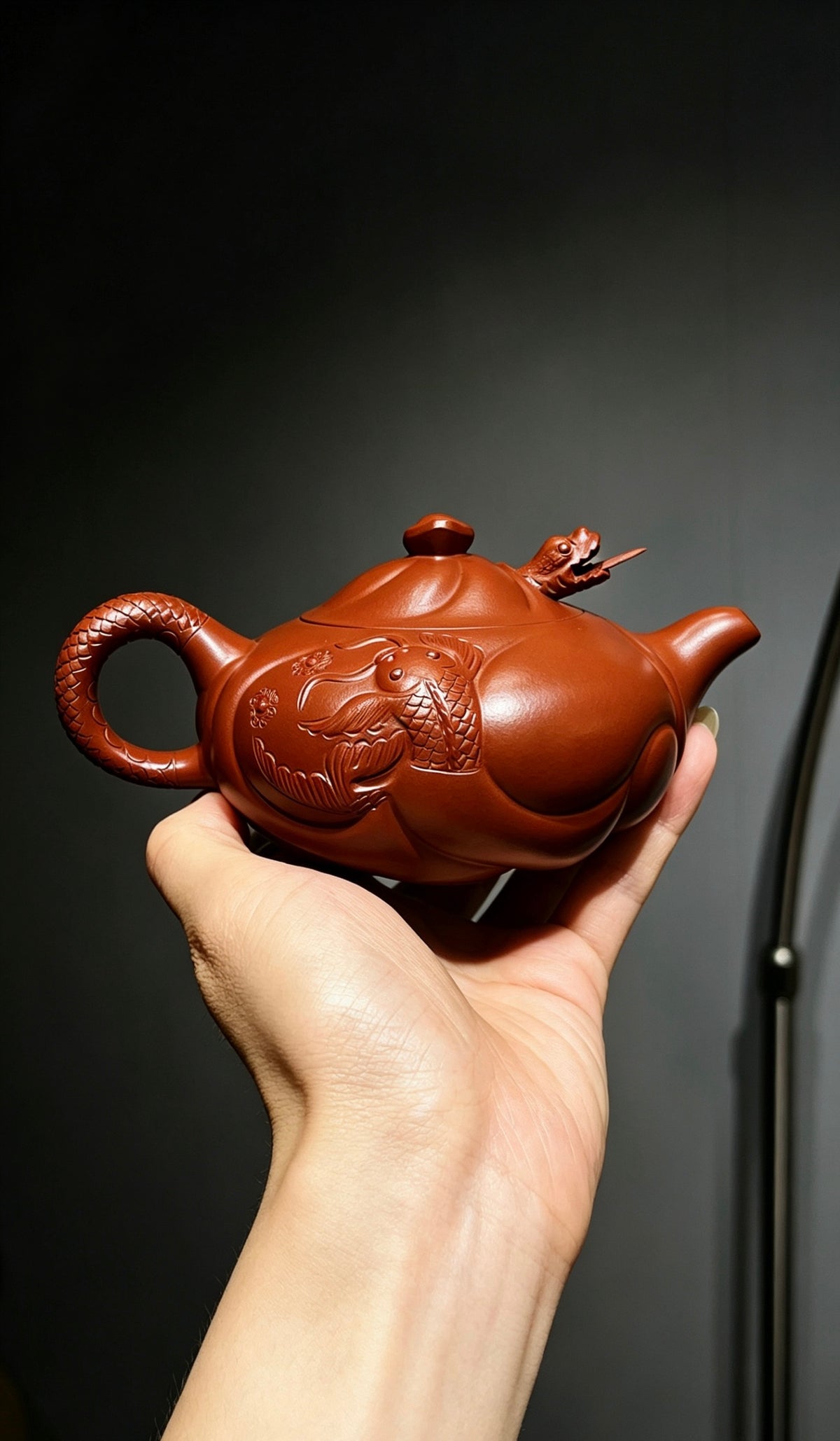 精品鱼化龙 特级大红袍 230cc 网孔出水