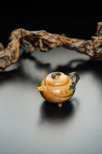 双国大师李昌鸿臻品《百叶双桃壶》收藏送礼皆宜重器！原矿优质本山绿泥·390cc李昌鸿为顾景舟亲传弟子