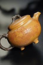 双国大师李昌鸿臻品《百叶双桃壶》收藏送礼皆宜重器！原矿优质本山绿泥·390cc李昌鸿为顾景舟亲传弟子
