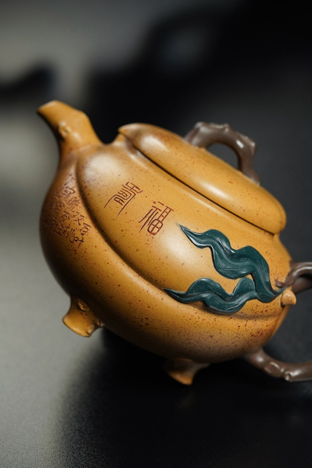 双国大师李昌鸿臻品《百叶双桃壶》收藏送礼皆宜重器！原矿优质本山绿泥·390cc李昌鸿为顾景舟亲传弟子