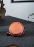 蒋艺华·非遗紫砂巅峰重器《竹编高潘壶》收藏传世·高端礼赠艺术珍品！  ——原矿优质段泥柴烧·280cc ——中国传统陶瓷艺术大师·蒋艺华 制