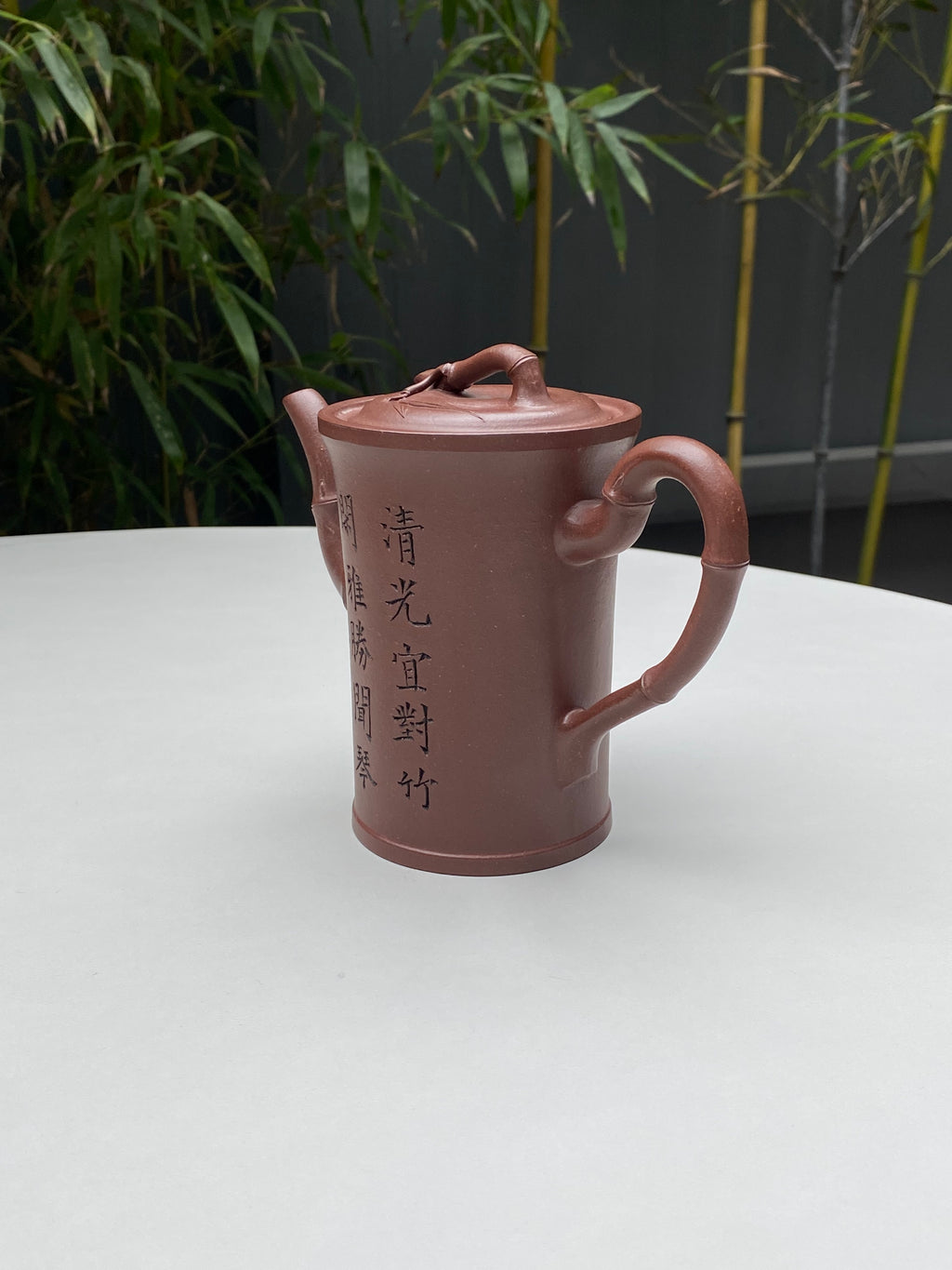 储立之大师传世典藏重器《高竹节套组》是礼藏双宜首选的高端艺术品！  ——原矿优质 紫泥·380cc ——江苏省工艺美术大师·储立之 之作