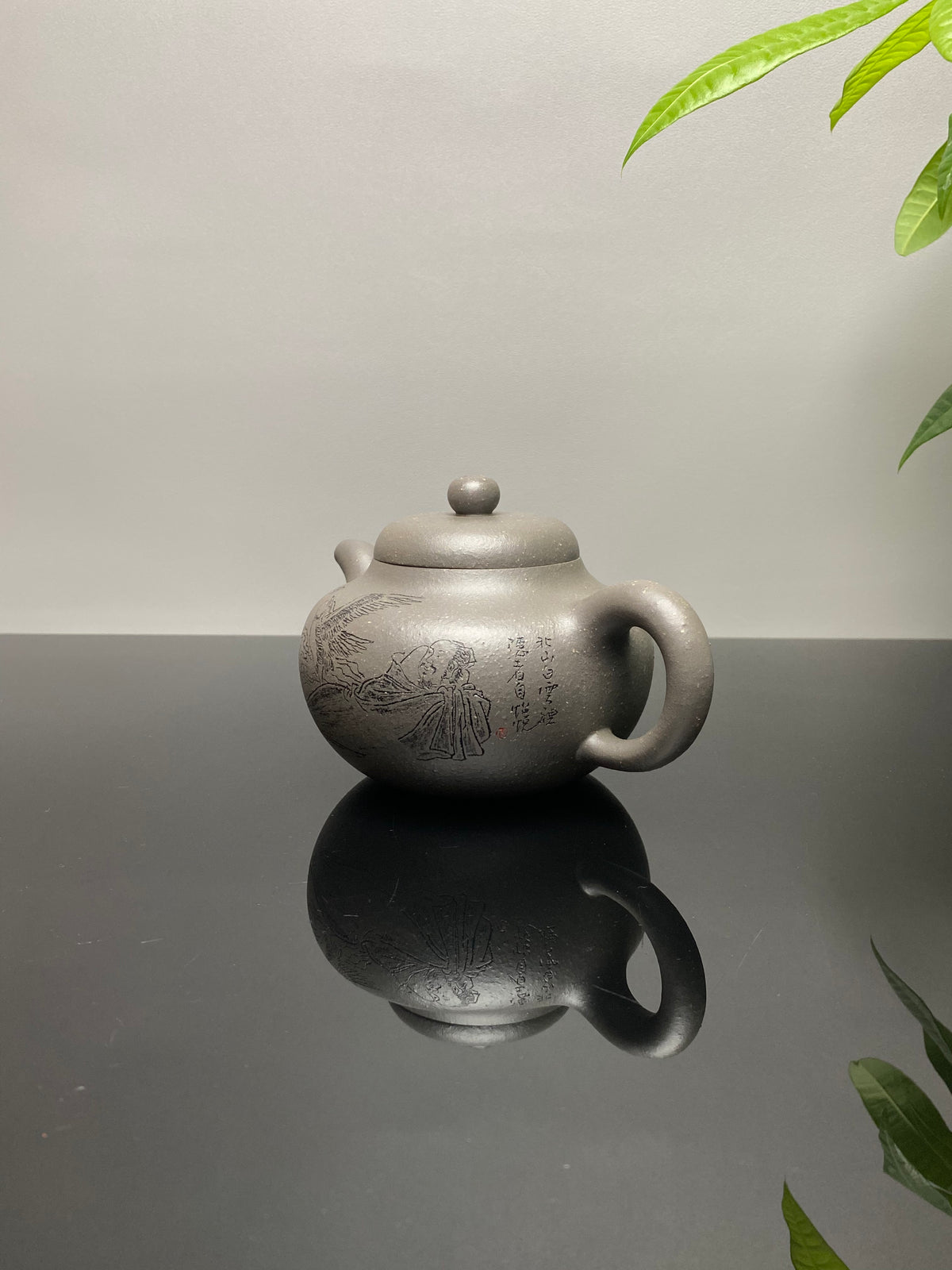 范泽锋高徒·邱爽紫砂潜力重器《柿圆壶》是您礼藏皆宜的高端艺术品👍  ——原矿优质天青泥·460cc