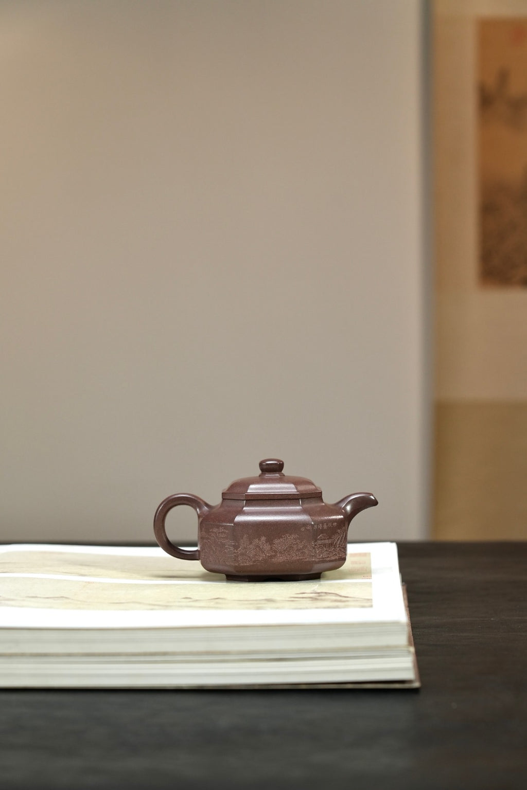 紫砂界80后方器标杆·耿浩巅峰臻品《正器八方壶》甄选原矿优质凤凰山青灰紫泥·300cc