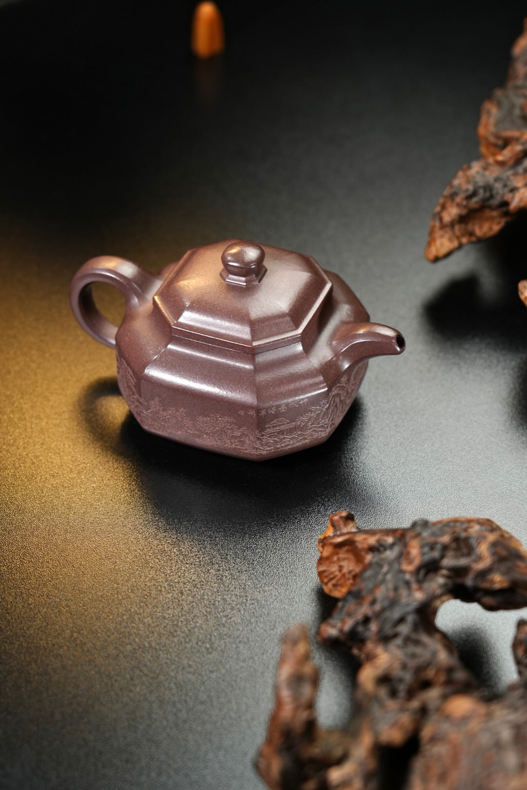 紫砂界80后方器标杆·耿浩巅峰臻品《正器八方壶》甄选原矿优质凤凰山青灰紫泥·300cc