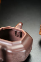 紫砂界80后方器标杆·耿浩巅峰臻品《正器八方壶》甄选原矿优质凤凰山青灰紫泥·300cc