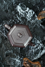 紫砂界80后方器标杆·耿浩巅峰臻品《六方龙凤壶》甄选原矿优质老紫泥·200cc