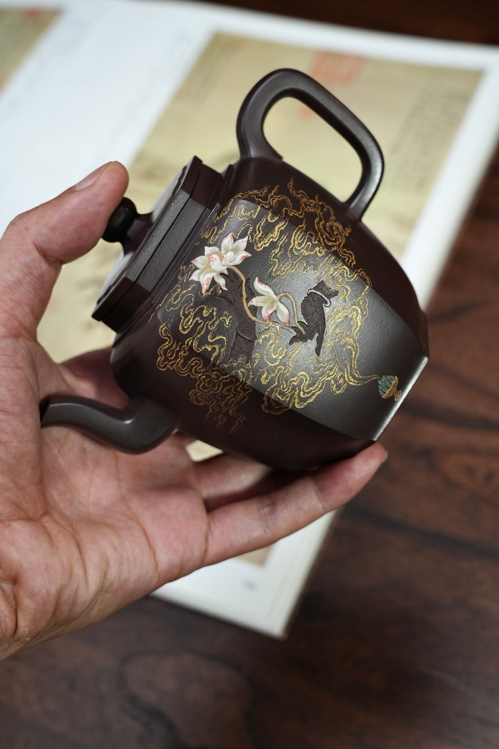 紫砂界80后方器标杆·耿浩巅峰臻品《连连登高壶》礼藏传世，未来可期！甄选原矿优质纯老紫泥·300cc
