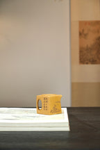 紫砂界80后方器标杆·耿浩～陈宏林联诀金奖重器《阳羡四方壶》礼藏传世，未来可期！甄选原矿优质黄金段·300cc