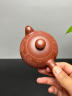 中国紫砂界当代梅王·朱炳浩(石陶）本工巅峰臻品《玉珠壶》——原矿优质底槽清·220cc ——任淦庭大师高徒｜朱炳浩（石陶）之作