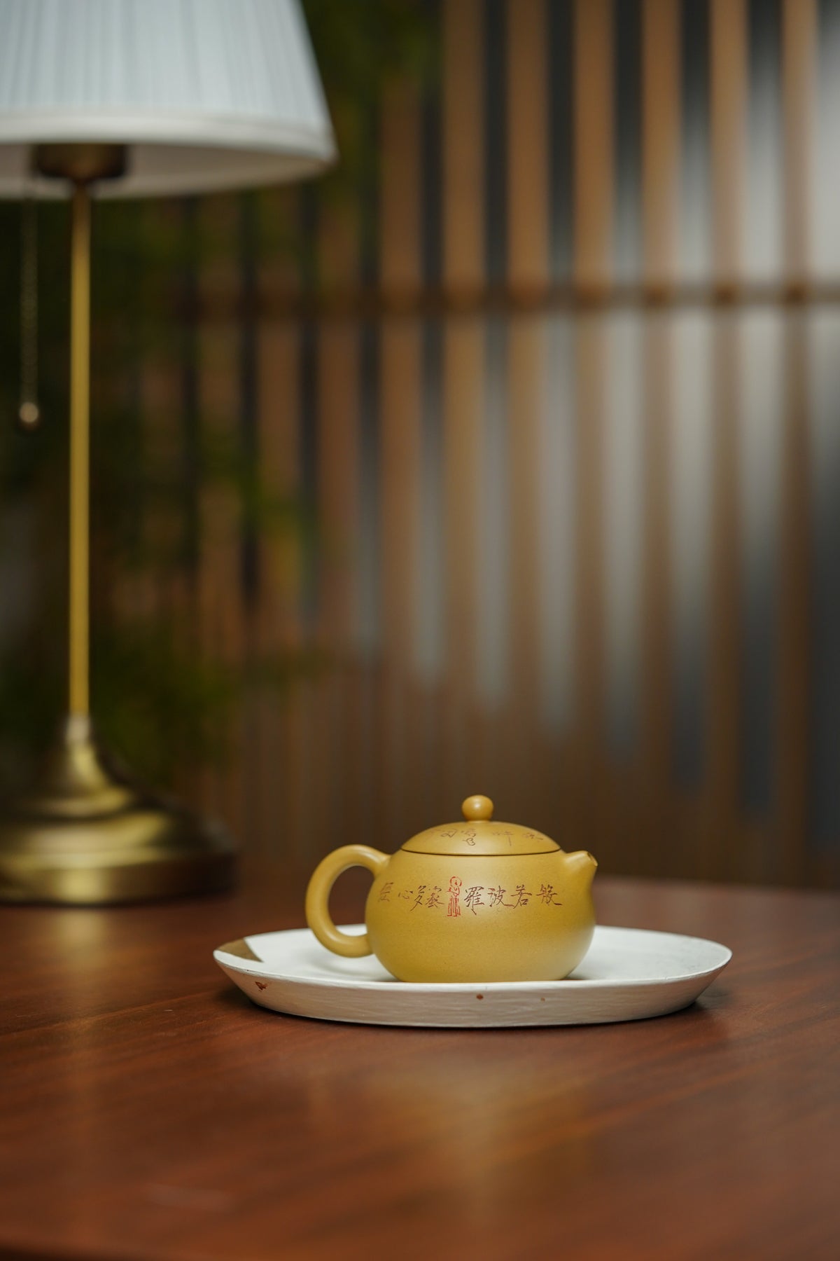 郑求标大师同系列大拍31.7w｜限量款双心经至尊藏品《六合西施套组》禅意紫砂——紫砂心经刻绘泰斗·郑求标 恭刻