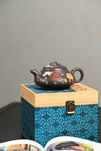『汉棠石瓢』 高温天青·容量350cc·14孔出水·史志洪  史志洪，国大师徐汉棠女婿，徐门紫砂第四代传人，国家级高级工艺美术师