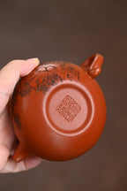 『仿古』 沉香泥·容量200cc·7孔出水·内推·史志洪  史志洪，国大师徐汉棠女婿，徐门紫砂第四代传人，国家级高级工艺美术师