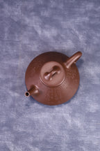 子冶石瓢，精品，临摹黄松老师（定风波），原矿老紫泥，容量210cc