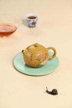『西施』 黄金段·容量190cc·9孔出水·内推·秦国萍（国家级高级工艺美术师）