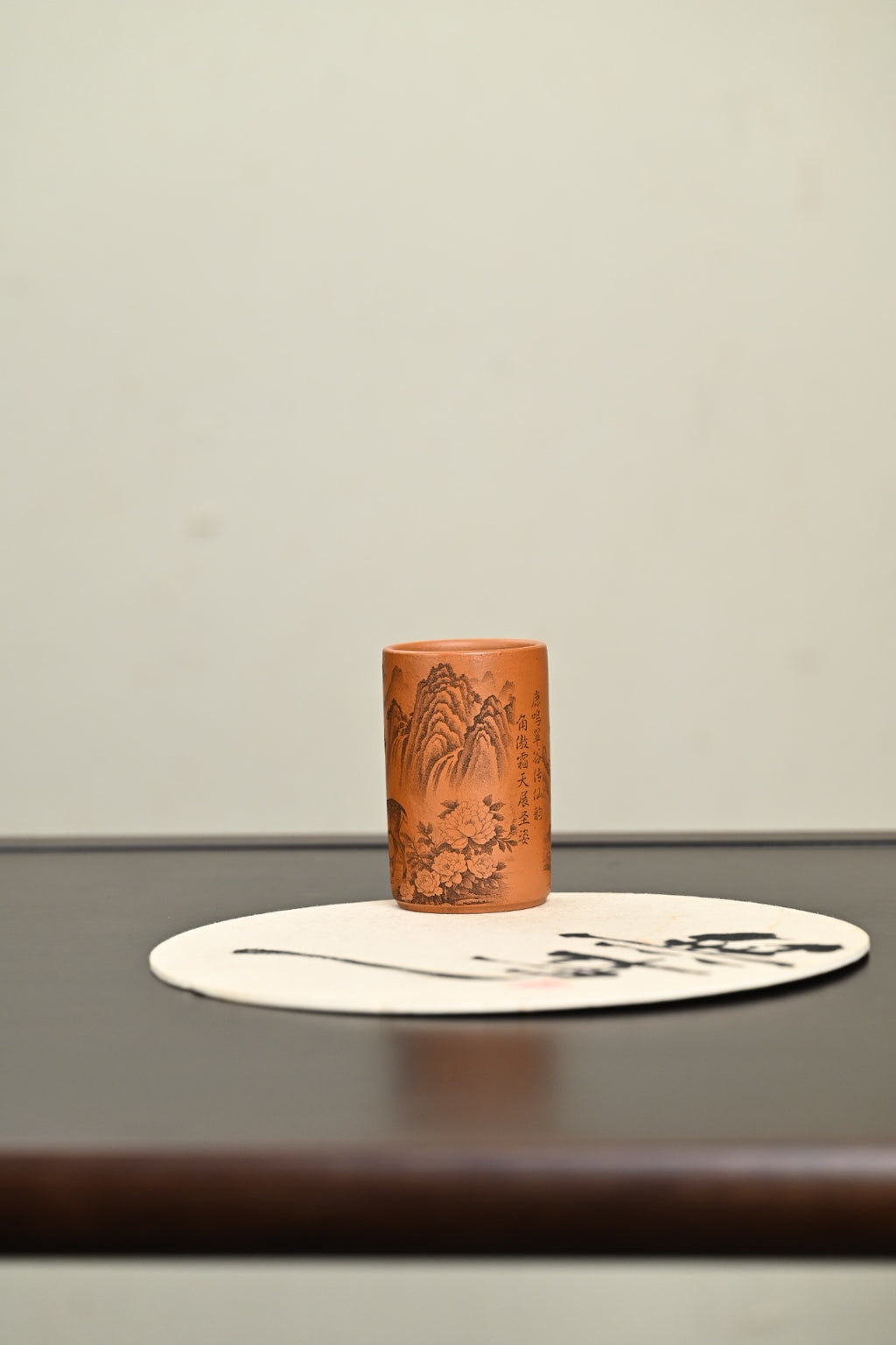 新品·『主人杯』刻绘·山水 龙骨金砂·容量160cc（🈵️）