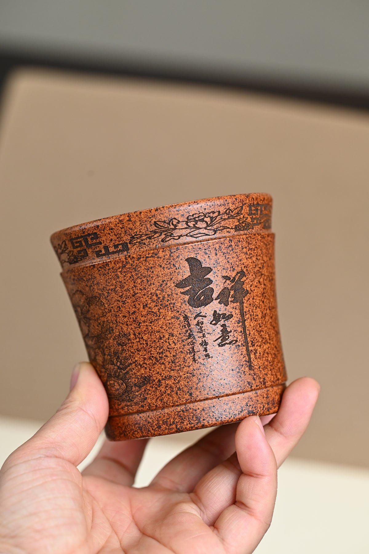 新品·30米🉐️ 『主人杯』刻绘·吉祥 龙骨金砂·容量220cc（🈵️）